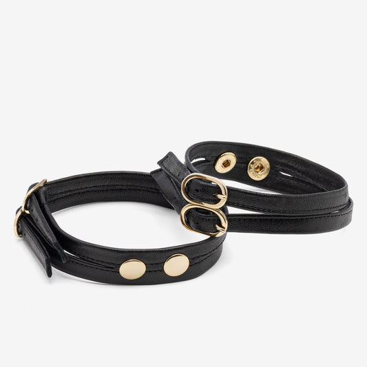 Pasek podwójny czarny